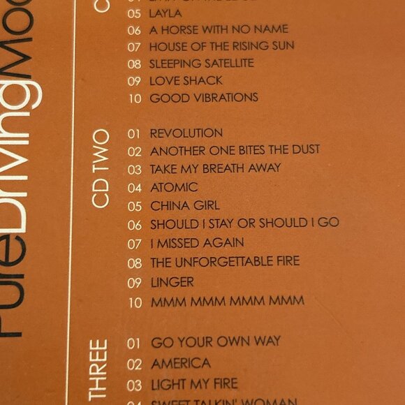 Pure Driving Moods 3 CDs Boxset W/ Great Songs White Wedding Atomic Light My Fir - Picture 9 of 12